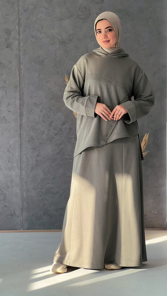 طقم تنورة بوهو