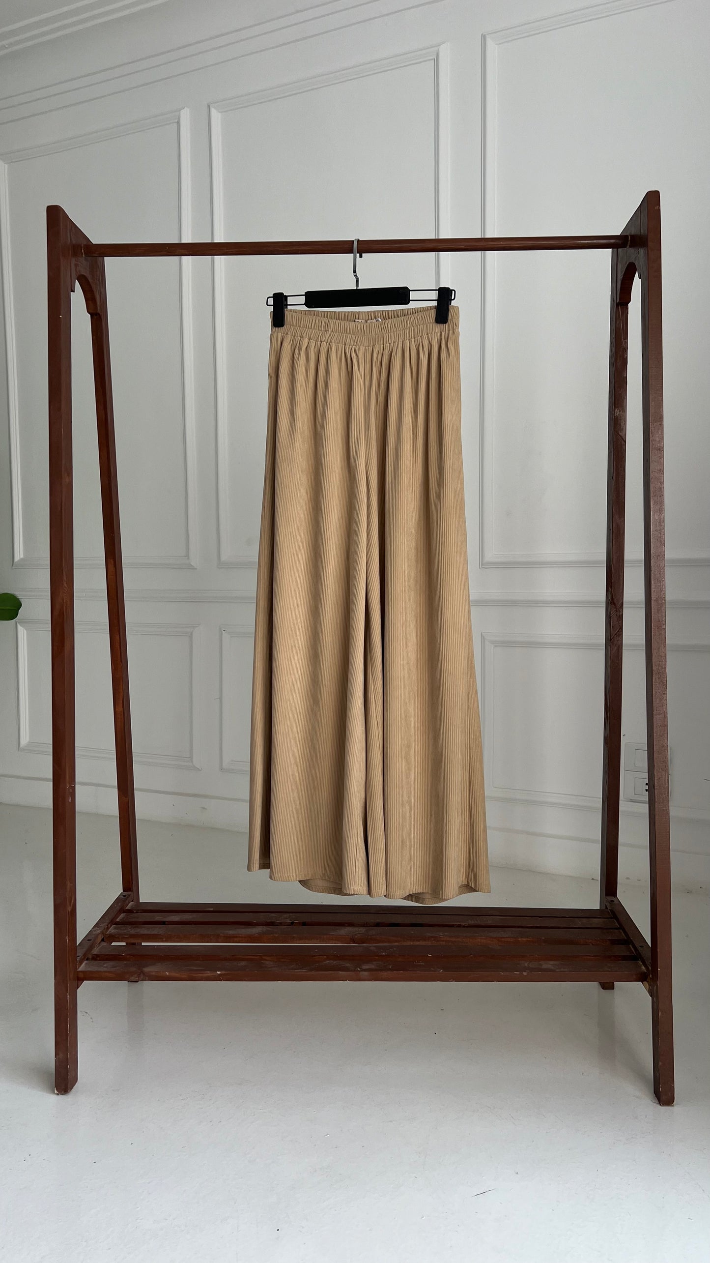 Wide leg plush pants