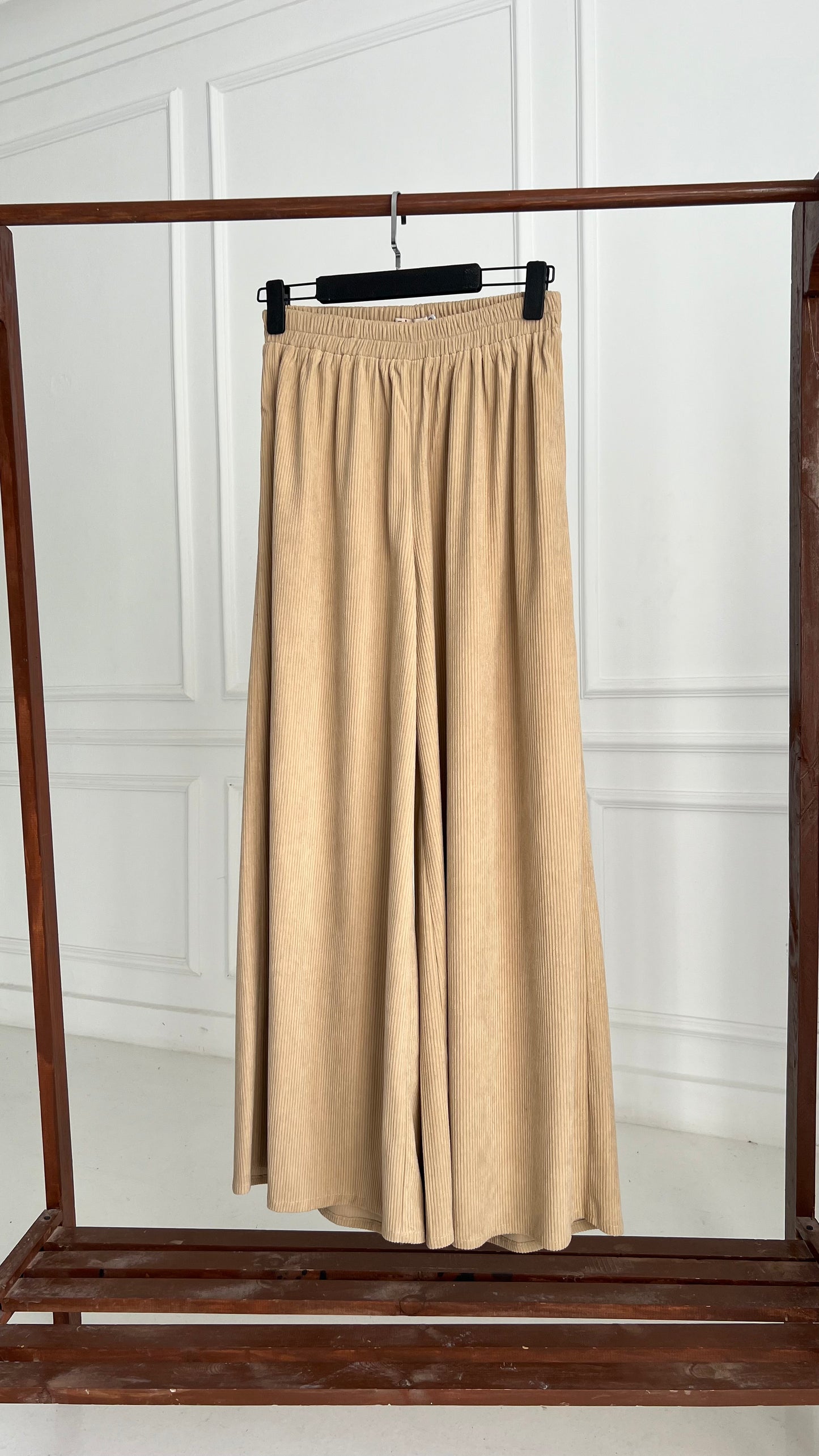 Wide leg plush pants