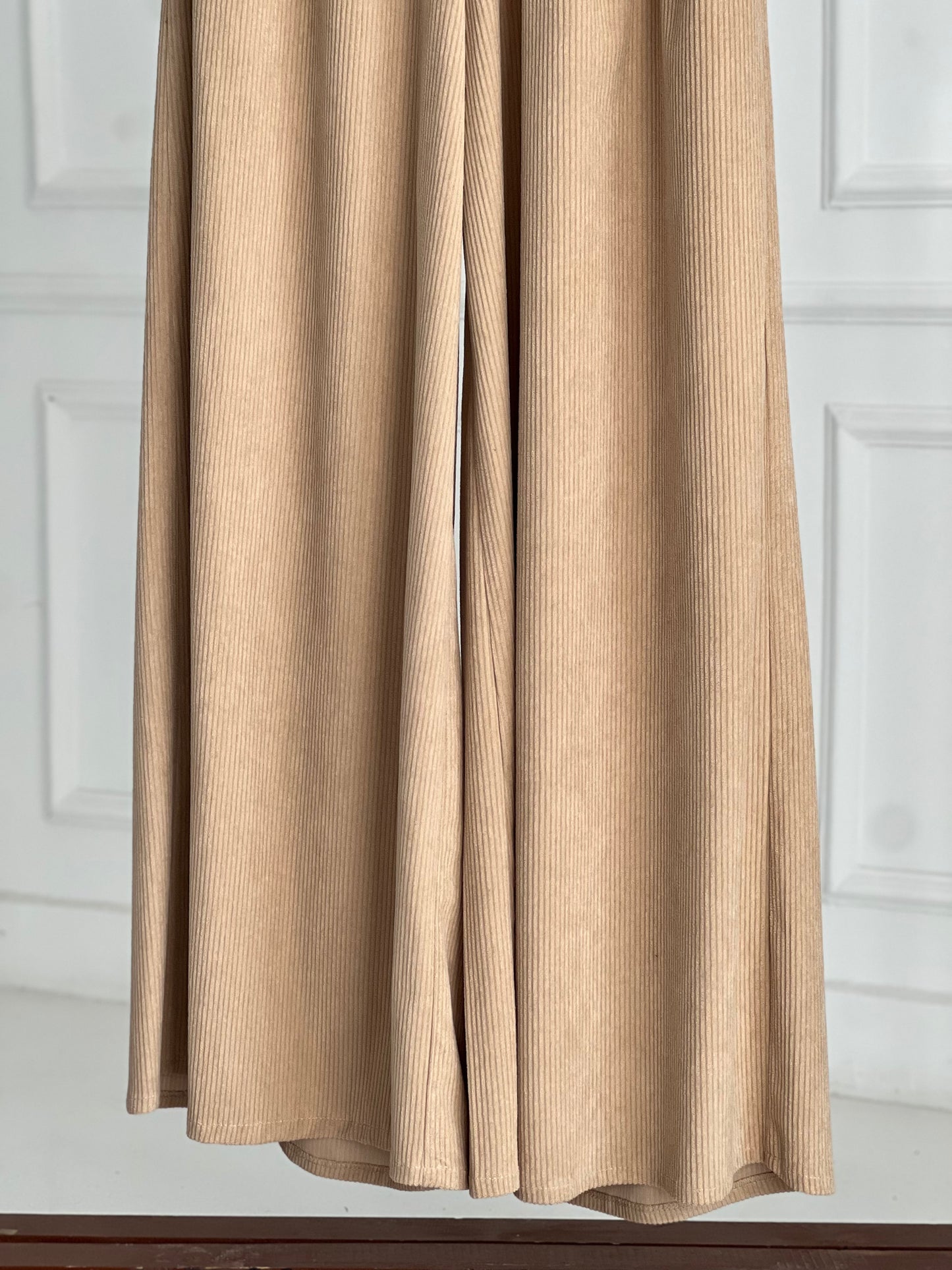 Wide leg plush pants