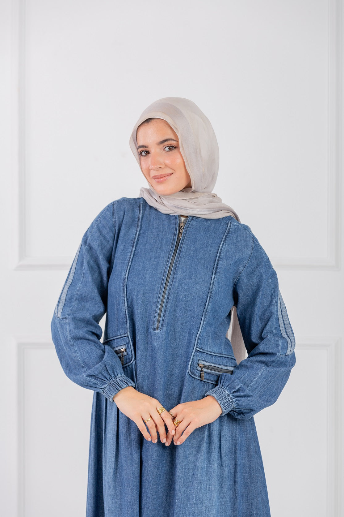 Flowy Pocket Abaya Jeans