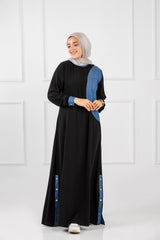 Blue Part Abaya